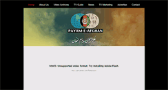 Desktop Screenshot of payameafghantv.com