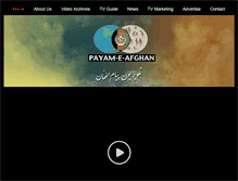 Tablet Screenshot of payameafghantv.com